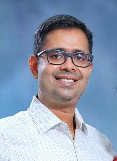 Dr Cyriac P J at the clinic